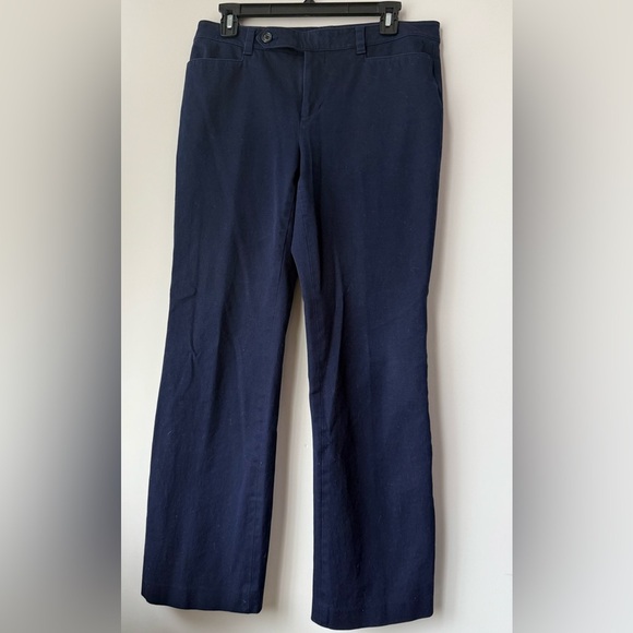 Lauren Ralph Lauren Adelle Navy Pants | Bootcut Stretch | Women's Size 8 - Picture 2 of 6